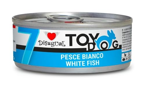 Disugual Toy Dog Gesundes Nassfutter für kleine Rassen, 12 x 85 g (weißer Fisch) von CT-TRONICS