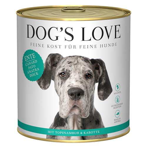 Dog's Love Adult | Nassfutter für Hunde | 6 x 800 g | (Ente) von CT-TRONICS