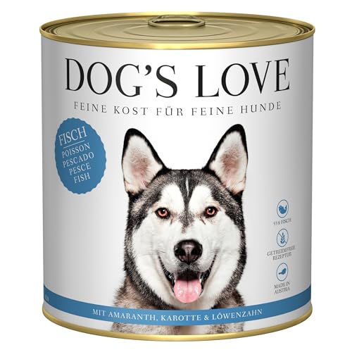 Dog's Love Adult | Nassfutter für Hunde | 6 x 800 g | (Fisch) von CT-TRONICS