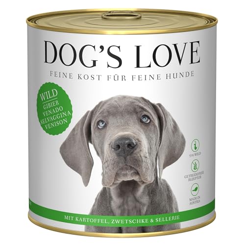 Dog's Love Adult | Nassfutter für Hunde | 6 x 800 g | (Hirsch) von CT-TRONICS