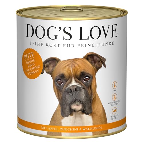 Dog's Love Adult | Nassfutter für Hunde | 6 x 800 g | Truthahn von CT-TRONICS