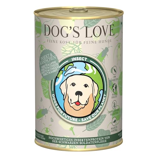 Dog's Love Nassfutter für Hunde | Insektensorte | 6 x 400 g | (6 x Insekt und Kaninchen) von CT-TRONICS