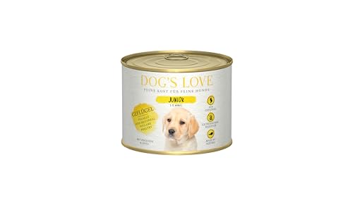 Dog's Love Puppy Nassfutter für Welpen, 6 x 200 g (6 x Geflügel) von CT-TRONICS