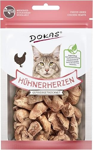 Dokas Katzensnack, natürlich, Hühnerherzen, 6 x 15 g von CT-TRONICS