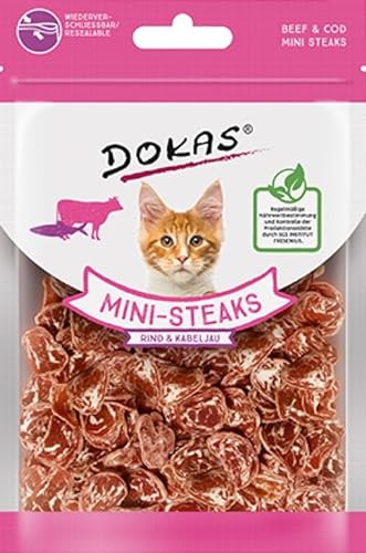 Dokas Katzensnack, natürlich, Mini-Filets mit Rindfleisch und Fisch, 10 x 25 g von CT-TRONICS
