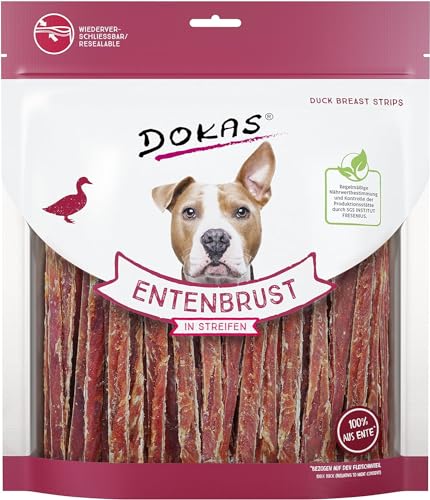 Dokas Snack Natural Ente Bruststreifen für Hunde, 12 x 70 g von CT-TRONICS