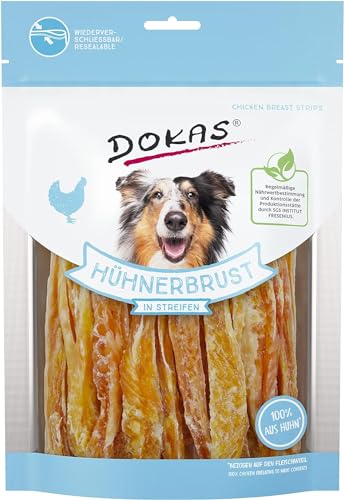 Dokas Snack Natural Hähnchenbrust Streifen für Hunde, 8 x 250 g Dokas Snack Natural Hähnchenbrust Streifen für Hunde, 8 x 250 g von DOKAS