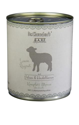 Dr. Clauder's Nassfutter für Hunde | Barffutter | 6 x 800 g | verschiedene Geschmacksrichtungen | (6 x 800 g, Lammeintopf) von CT-TRONICS