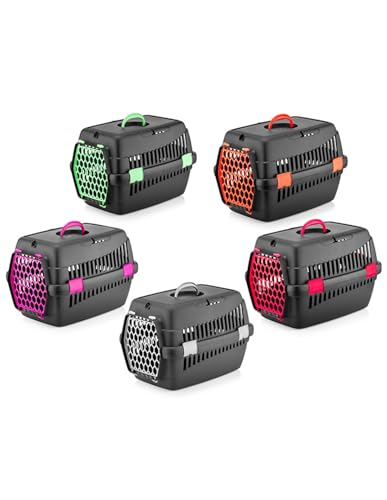 Farmcompany Transportin Fluor Größen für Hunde und Katzen, Fuchsia, 39 x 55 x 36,5 cm von CT-TRONICS