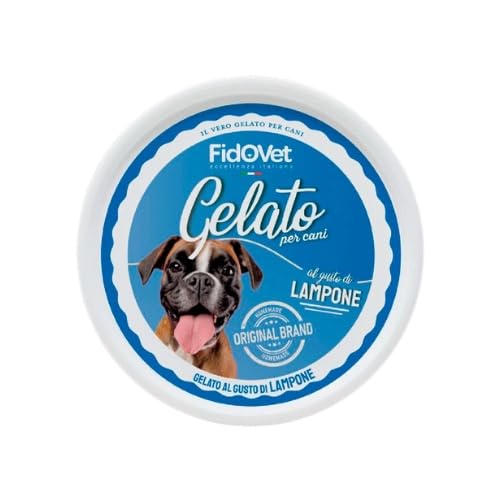 Fidovet Natürliches Eis und Joghurt für Hund und Katze, 9 x 40 g, wasserverdünnt 9 x 120 g, (9 x 40 g, Himbeere) von CT-TRONICS