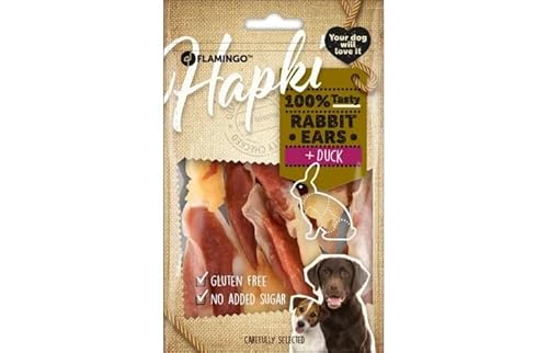 Flamingo Snacks Hapki Hasenohren mit Ente, 4 x 85 g Flamingo Snacks Hapki Hasenohren mit Ente, 4 x 85 g von CT-TRONICS