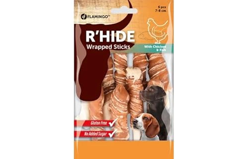 Flamingo Snacks R´Hide Kleine Stöcke aus Huhn und Kabeljau, 4 x 85 g von CT-TRONICS