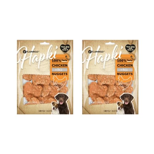 Flamingo Snacks für Hunde, Huhn, Ricebone, 2 x 400 g von CT-TRONICS