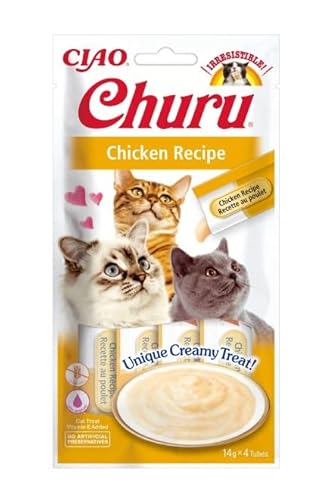 INABA Churu Gesunde Snacks für Katzen, 48 x 14 g (Huhn) von CT-TRONICS