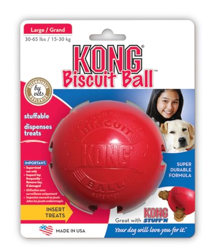 Kong Biscuit Ball, Hundespielzeug, verschiedene Größen, 2er-Pack, Größe L von CT-TRONICS