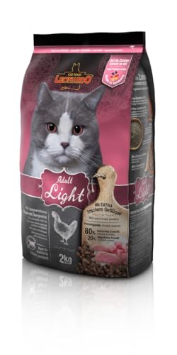 Leonardo Adult Light | Trockenfutter für Katzen | Vollfutter für erwachsene Katzen aller Rassen ab 1 Jahr (2 kg) von CT-TRONICS