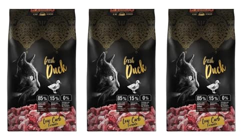 Leonardo Fresh | Trockenfutter für Katzen mit 85% frischem Fleisch | alle Rassen ab 1 Jahr alt, Packung 3 x 250 g (Ente x3) von CT-TRONICS