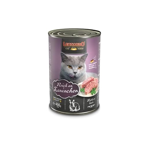 Leonardo Quality Selection für Katzen, 6 Dosen (reich an Kaninchen, 400 g) von CT-TRONICS