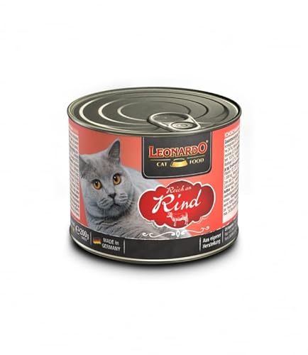 Leonardo Quality Selection für Katzen, Packung mit 6 Dosen (Reich an Kalbfleisch, 200 g) von CT-TRONICS