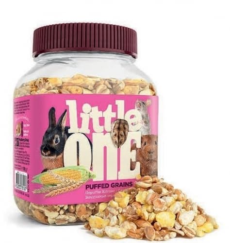 Little One Snack | Snacks für Nager | Kaninchen | Chinchillas | Degus | Meerschweinchen | 5 x 70 g (aufgeblasene Körner) von CT-TRONICS