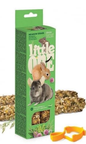Little One Stick | Snacks für Nagetiere | Kaninchen | Chinchillas | Degus | Meerschweinchen | Packung 6 x 2 x 60 g (POA der Wiesen) von CT-TRONICS