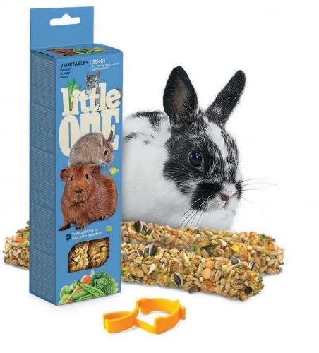 Little One Stick | Snacks für Nagetiere | Kaninchen | Chinchillas | Degus | Meerschweinchen | Packung mit 6 x 2 x 60 g (Gemüse) von CT-TRONICS