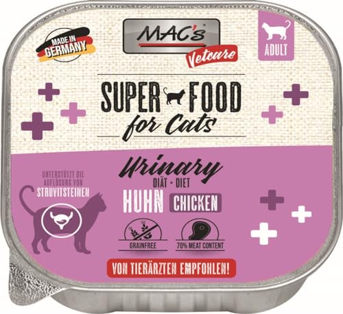 Mac's Cat Vetcare Premium Nassfutter für Katzen, spezielle Diäten, 16 x 100 g (Huhn Urinal) von CT-TRONICS