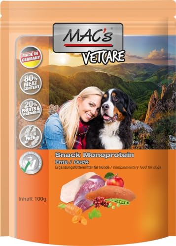 Mac's Dog Gesunde Snacks für Hunde, 6 x 120 g, sortiert (6 x Ente) von CT-TRONICS