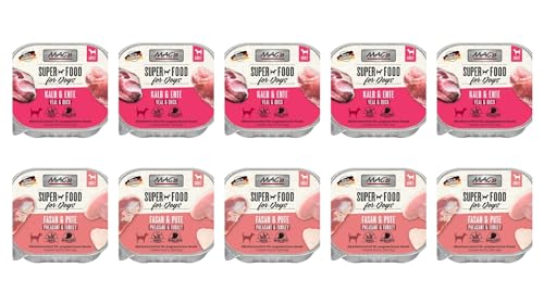 Mac's Dog Nassfutter für Hunde, 10 x 150 g, verschiedene Mischungen (5 x Kalb und Ente 5 x Fasan und Truthahn) von CT-TRONICS