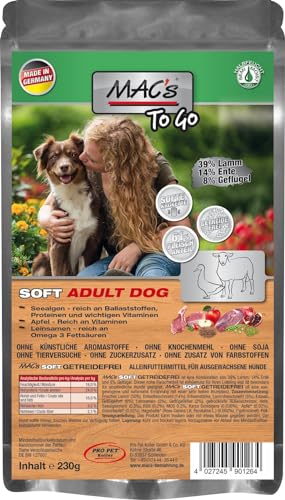 Mac's Dog Premium Halbnassfutter für Hunde, Lammgeschmack, 3 x 230 g von CT-TRONICS