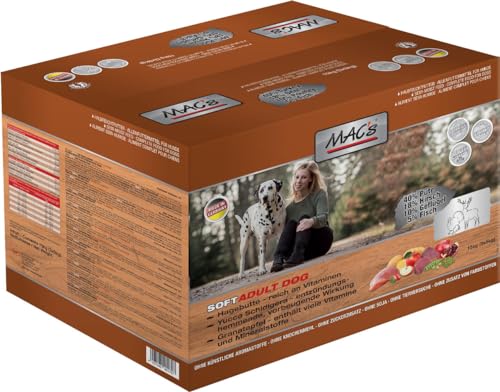 Mac's Dog Premium Halbnassfutter für Hunde, Truthahn und Hirsch, 15 kg von CT-TRONICS