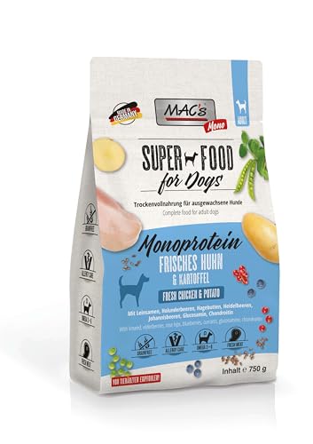 Mac's Dog Trockenfutter für Hunde Monoprothese, Huhn und Kartoffelgeschmack, 750 g von CT-TRONICS