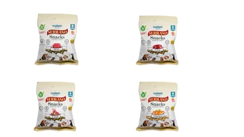 Mediterranean Natural Serrano Snacks für Hunde, 24 x 100 g, Mischung (reines Protein) von CT-TRONICS