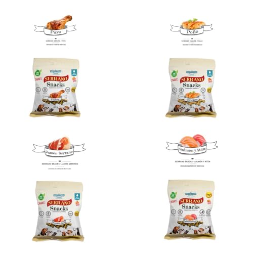Mediterranean Natural Serrano Snacks für Hunde, 24 x 100 g Mix (Mittelmeer) von CT-TRONICS