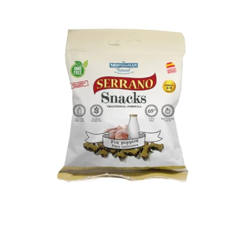 Mediterranean Natural Serrano | Snacks für Hunde | Trainingspreis | halbfeucht | verschiedene Geschmacksrichtungen | 25 x 85 g | (25 x 85 g, Welpe) von CT-TRONICS