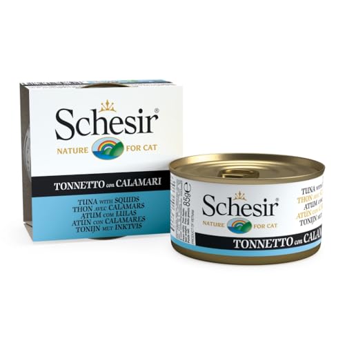 Schesir | in Gelee | verschiedene Geschmacksrichtungen | 14 x 85 g | (14 x 85 g, Thunfisch mit Tintenfisch in Gelee) von CT-TRONICS
