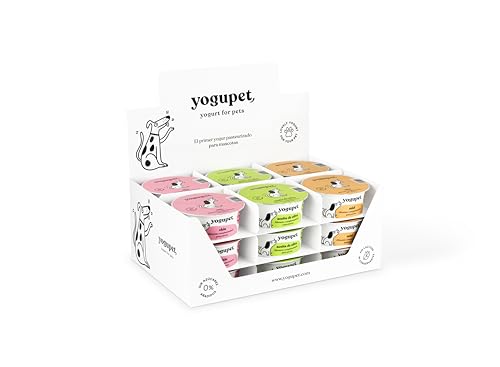 Yogupet Nahrungsergänzungsmittel Ergänzungsfuttermittel für Hunde, 12 x 110 g (4 Honig + 4 Chia + 4 Olivenöl) von CT-TRONICS