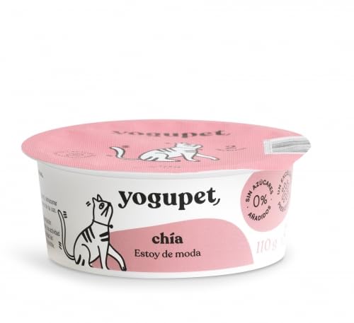 Yogupet | Pasteurisiertes Ergänzungsfutter für Katzen | Packung mit 8 x 110 g (Chia) von CT-TRONICS