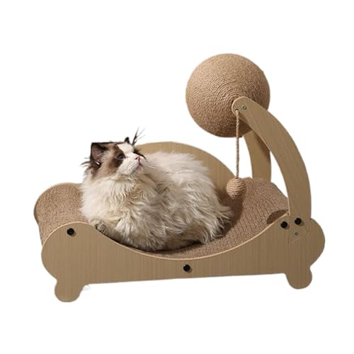 CTIANT Kratzpappe für Katzen - Kratzkugel, Kratzmatte, Kratzbrett XXL, Zubehör Indoor, Sisalseil für Kratzbaum, Betten, Wellpappe Möbel CTIANT Kratzpappe für Katzen - Kratzkugel, Kratzmatte, Kratzbrett XXL, Zubehör Indoor, Sisalseil für Kratzbaum, Betten, Wellpappe Möbel von CTIANT