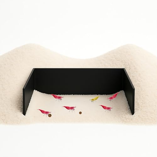 CTWPets Aquarium-Futterbarriere – Bodenrückhaltemand für Garnelen, Schnecken und Pleco | blanker Boden für einfache Fütterung und Reinigung (schwarz) von CTWPets