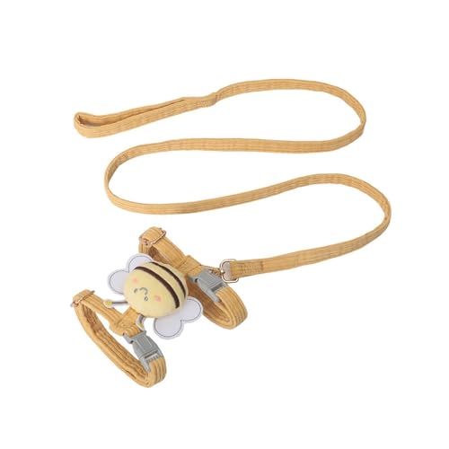 Hundegeschirr und Leine, Set für kleine Hunde, mit Metall-D-Ring, verstellbar, bequem, Weste, Geschirr, reflektierender Gurt, 1,2 m Leine für Gehen, Training, Shih Tzu, Chihuahua (B, M) von CUANGSJG