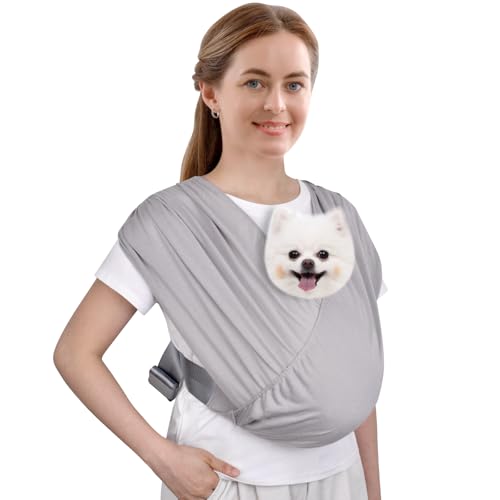 CUBY Swaddle Hundetuch für kleine Hunde, Haustier-Tragetasche, Brust, freihändig, verstellbare Katzentragetasche, weiche Baumwolle, reduziert Schmerzen, Welpen-Tragetuch für kleine Haustiere bis zu 5 CUBY Swaddle Hundetuch für kleine Hunde, Haustier-Tragetasche, Brust, freihändig, verstellbare Katzentragetasche, weiche Baumwolle, reduziert Schmerzen, Welpen-Tragetuch für kleine Haustiere bis zu 5 von CUBY