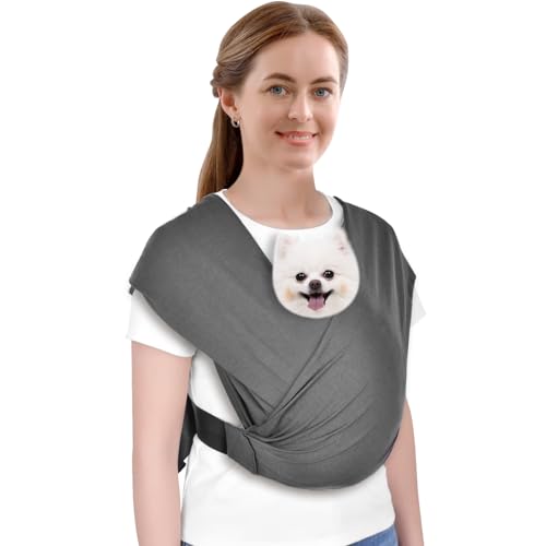 CUBY Swaddle Hundetuch für kleine Hunde, Vordertragetasche, Brust, freihändig, verstellbare Katzentragetasche, weiche Baumwolle, reduziert Schmerzen, Welpen-Tragetuch für kleine Haustiere bis zu 5 kg CUBY Swaddle Hundetuch für kleine Hunde, Vordertragetasche, Brust, freihändig, verstellbare Katzentragetasche, weiche Baumwolle, reduziert Schmerzen, Welpen-Tragetuch für kleine Haustiere bis zu 5 kg von CUBY