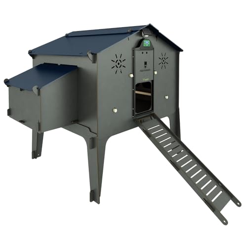 Hühnerstall für den Garten für 15/20 Hühner aus Laminat hpl milbendicht rot POLLY DUPLEX GREY 4XL INKLUSIVE automatischer Türöffner Auto-Defender Hühnerstall für den Garten für 15/20 Hühner aus Laminat hpl milbendicht rot POLLY DUPLEX GREY 4XL INKLUSIVE automatischer Türöffner Auto-Defender von CUCCIOLOTTA