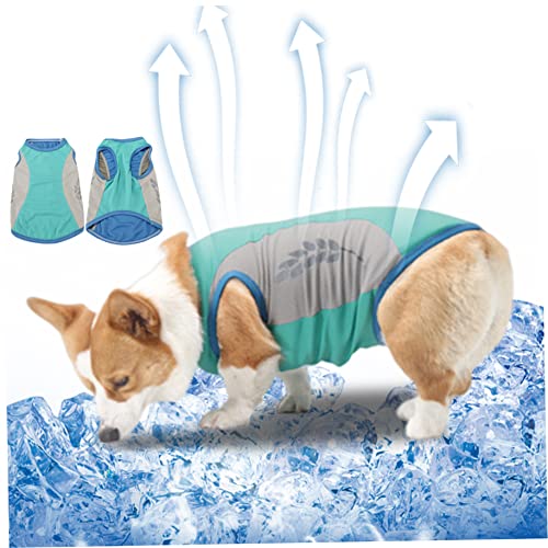 Kühlweste für kleine Hunde, weiche atmungsaktive Mesh Hundekleidung schnell trocknendes Shirt Wasserverdunstung kühlende Haustierweste für heißen Sommer, S von CUCUFA