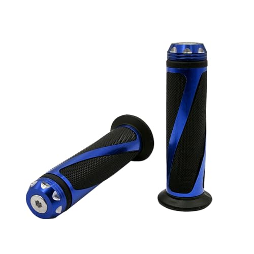 CUEMOON 1 Paar Lenkergriffe 22 mm aus Gummi für Fahrradlenker (blau) von CUEMOON