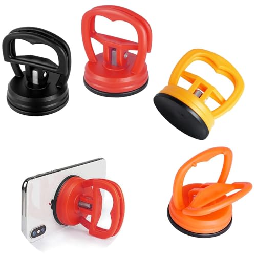 CUEMOON 4 Stück Mini-Saugnäpfe, Reparaturwerkzeug für Handy, Bildschirm, Laptop, Dent Puller, 6,2 x 6,5 cm von CUEMOON