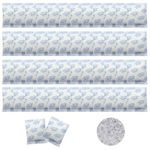 CUEMOON 50 Stück Silikagel-Beutel, 10 g Beutel aus Kieselgel für Feuchtigkeit, Trockenmittel, Feuchtigkeitsabsorber, für Schubladen, Schuhe, Schränke von CUEMOON