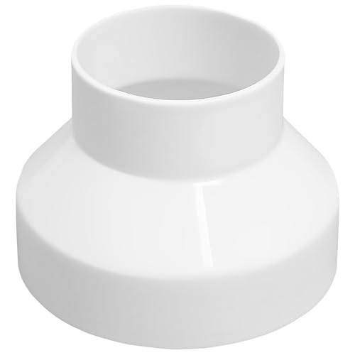 CUEMOON Abluftschlauch Adapter, Reduzierstück 150mm auf 100mm, Reduzierstück aus ABS für Lüftungssystem Lüftung Rundrohr Ventilation Lüftungskanal von CUEMOON