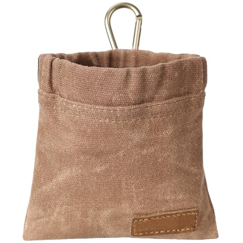 CUEMOON Hundesnacktasche für den Außenbereich, Hundetraining behandeln Belohnung für Lebensmittel, Kotbeutel, Welpen, Snack, Hüfttasche, Haustiertraining，Braun von CUEMOON